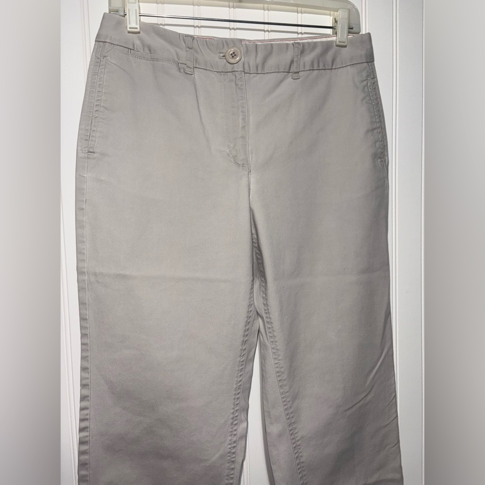 Vintage Talbots Classic Grey Chino Dress Pant| Size 8 Stretch - Picture 2 of 5